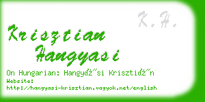 krisztian hangyasi business card